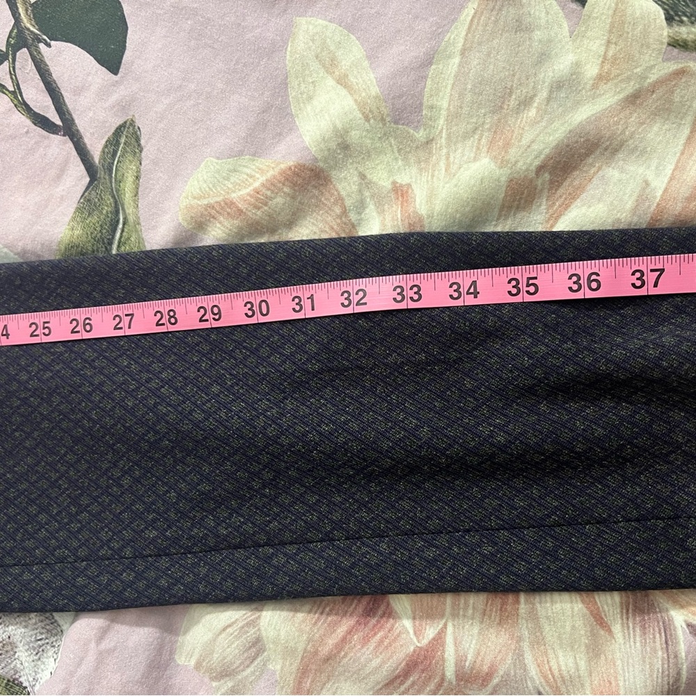 NWT Theory Navy and Gray Patterned Trousers - Picture 10 of 11